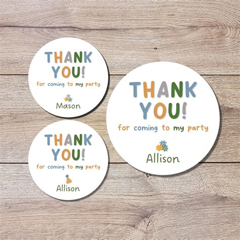 thank you stickers for goodie bags